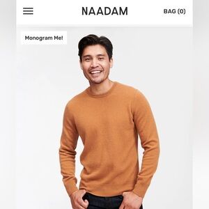 NAADAM 100% Cashmere Crew Neck Sweater